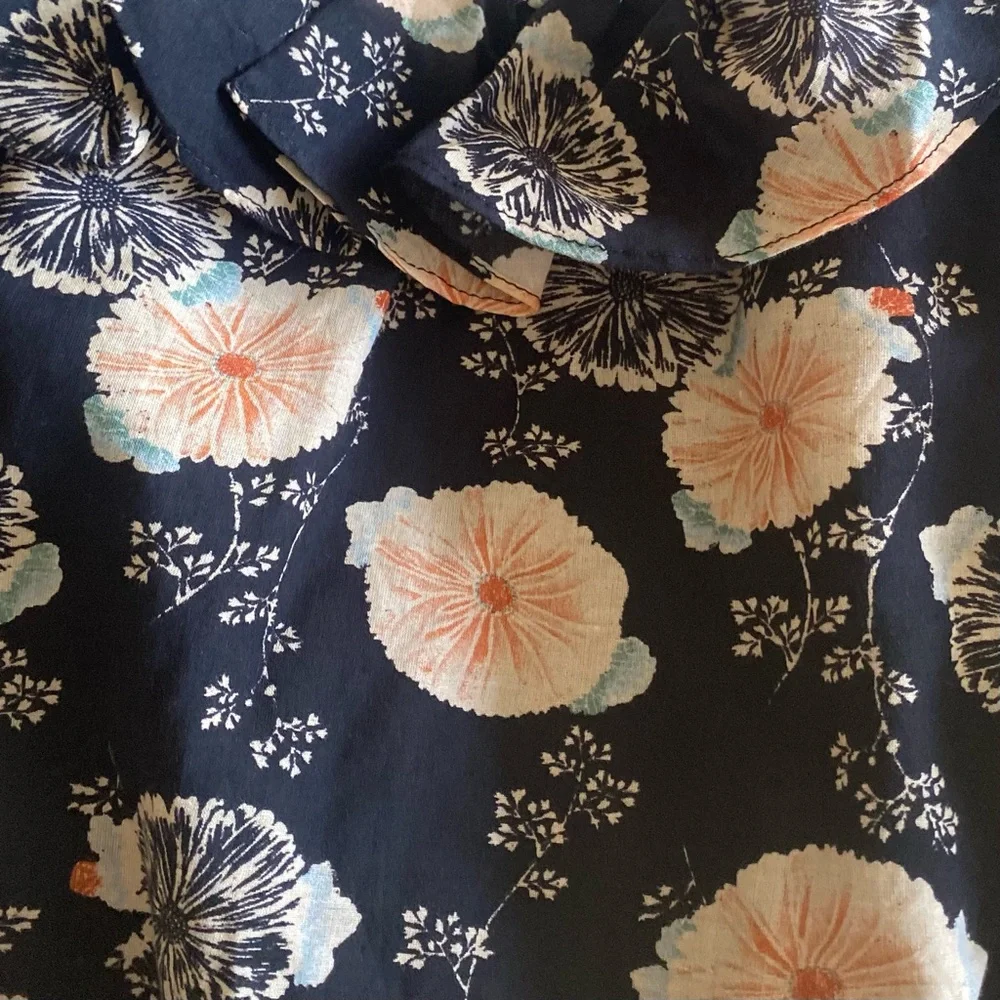 Ulla Johnson Nadya Floral Print Cotton puff sleeves